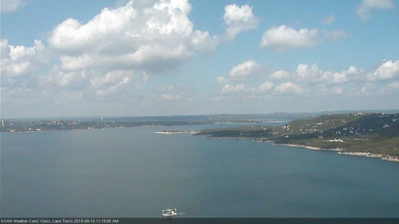 Lake Travis webcam, September 10, 2019 10:20 AM CT
