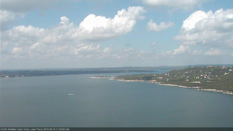 Lake Travis webcam, September 10, 2019 10:30 AM CT