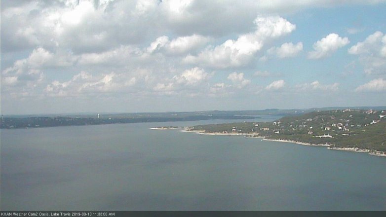 Lake Travis webcam, September 10, 2019 10:35 AM CT