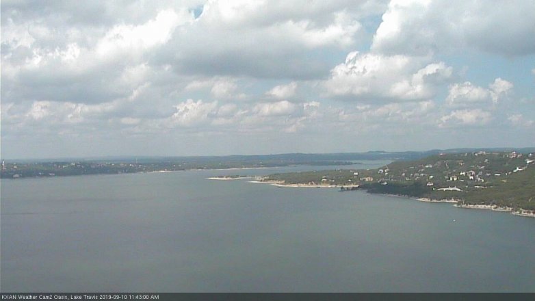 Lake Travis webcam, September 10, 2019 10:45 AM CT