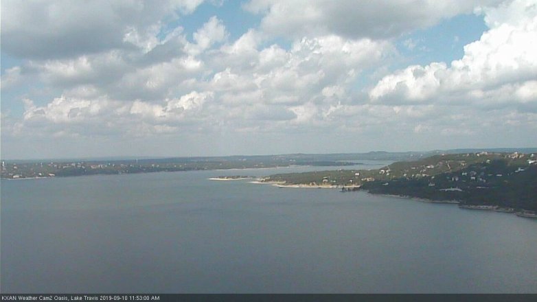 Lake Travis webcam, September 10, 2019 10:55 AM CT