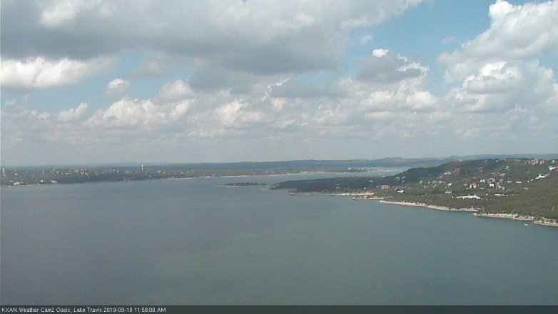 Lake Travis webcam, September 10, 2019 11:00 AM CT