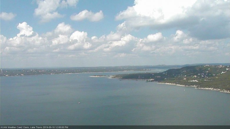Lake Travis webcam, September 10, 2019 11:10 AM CT