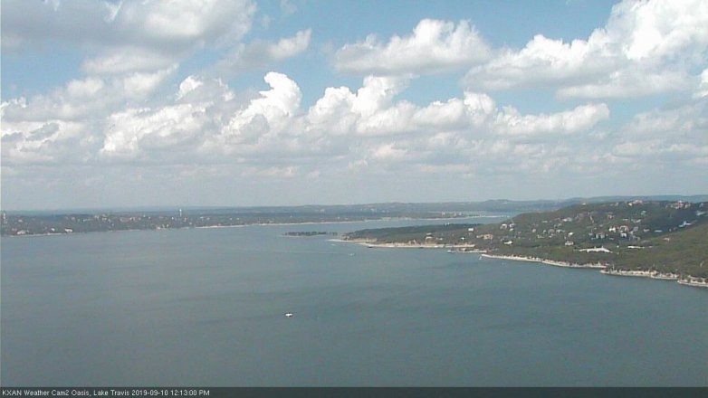 Lake Travis webcam, September 10, 2019 11:15 AM CT