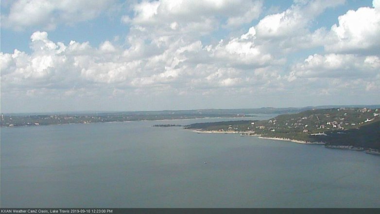 Lake Travis webcam, September 10, 2019 11:25 AM CT