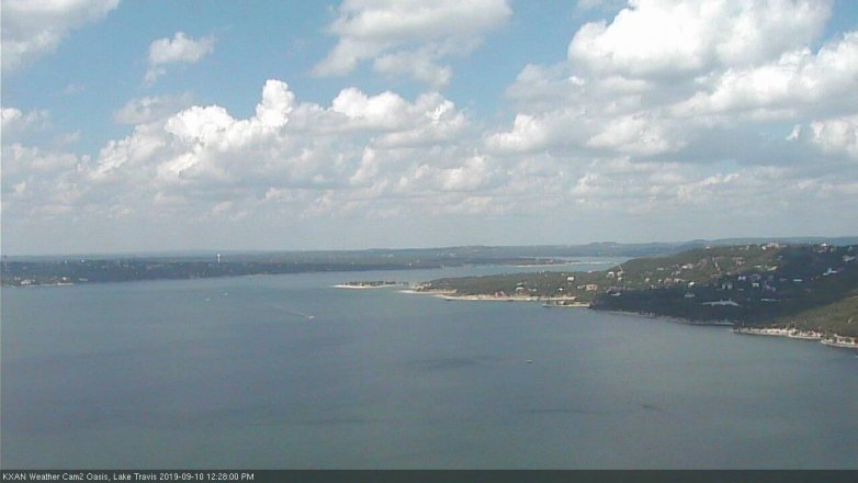 Lake Travis webcam, September 10, 2019 11:30 AM CT