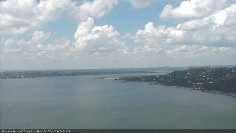 Lake Travis webcam, September 10, 2019 11:35 AM CT