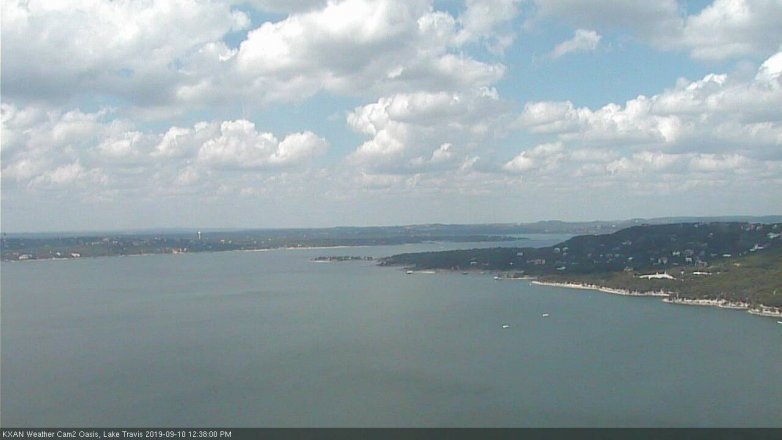 Lake Travis webcam, September 10, 2019 11:40 AM CT