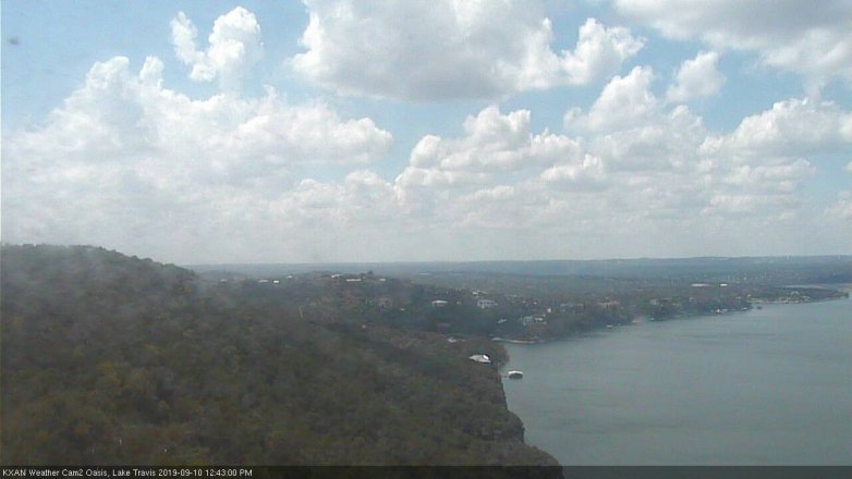 Lake Travis webcam, September 10, 2019 11:45 AM CT