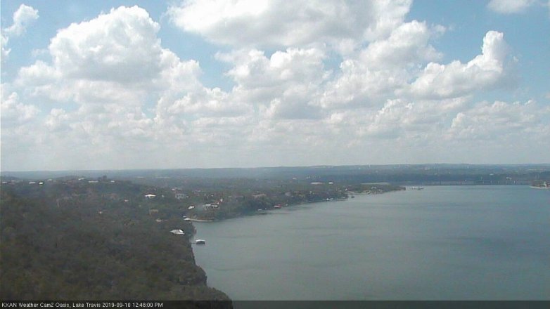 Lake Travis webcam, September 10, 2019 11:50 AM CT