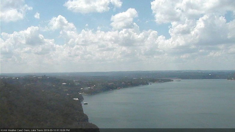 Lake Travis webcam, September 10, 2019 12:20 PM CT