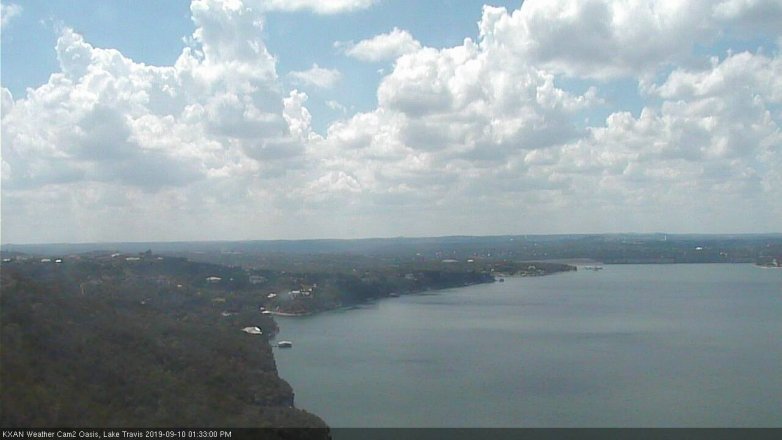 Lake Travis webcam, September 10, 2019 12:35 PM CT