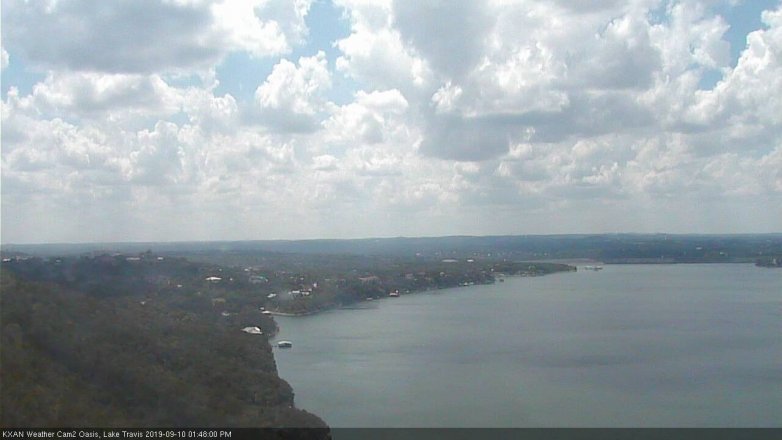 Lake Travis webcam, September 10, 2019 12:50 PM CT