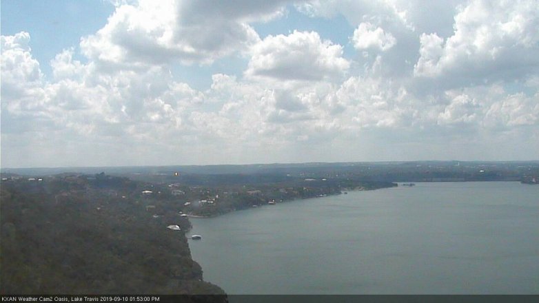 Lake Travis webcam, September 10, 2019 12:55 PM CT