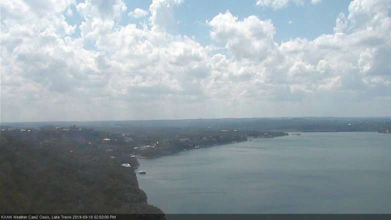 Lake Travis webcam, September 10, 2019 1:05 PM CT