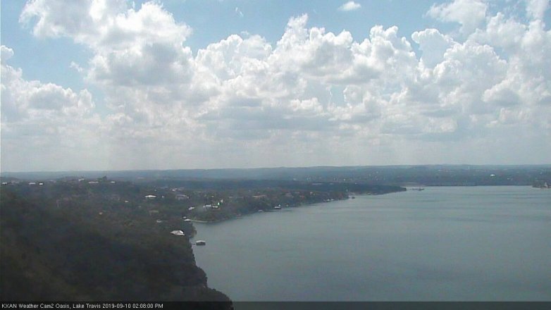 Lake Travis webcam, September 10, 2019 1:10 PM CT
