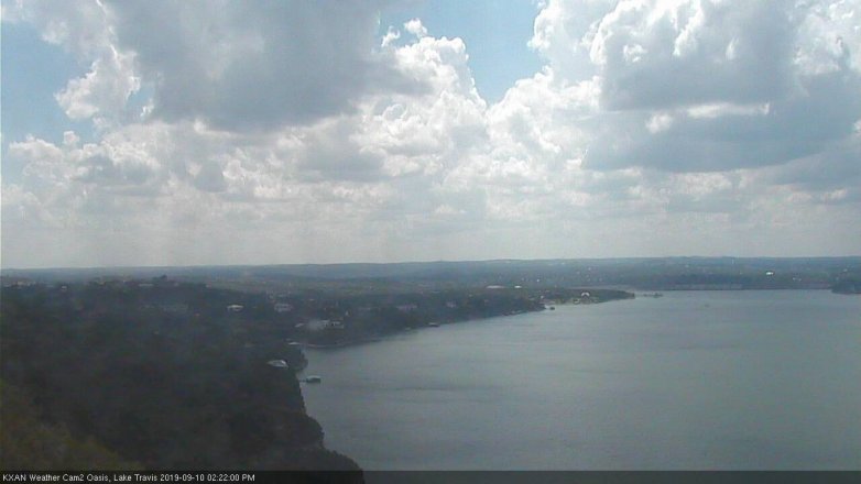 Lake Travis webcam, September 10, 2019 1:25 PM CT