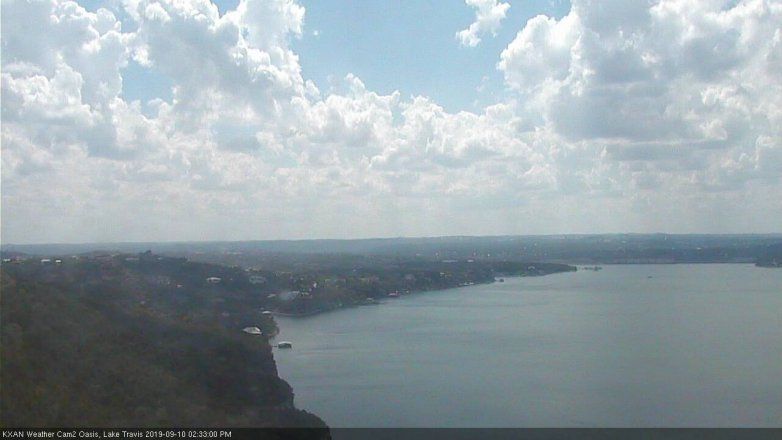 Lake Travis webcam, September 10, 2019 1:35 PM CT