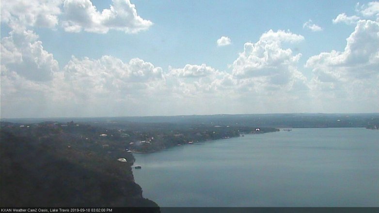 Lake Travis webcam, September 10, 2019 2:05 PM CT