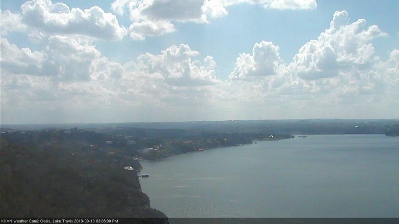 Lake Travis webcam, September 10, 2019 2:10 PM CT