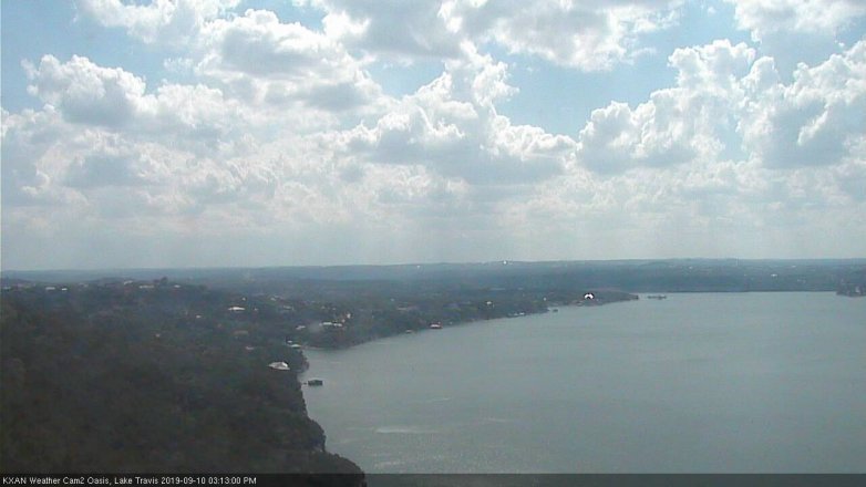 Lake Travis webcam, September 10, 2019 2:15 PM CT