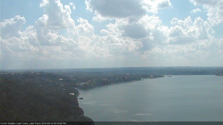 Lake Travis webcam, September 10, 2019 2:20 PM CT