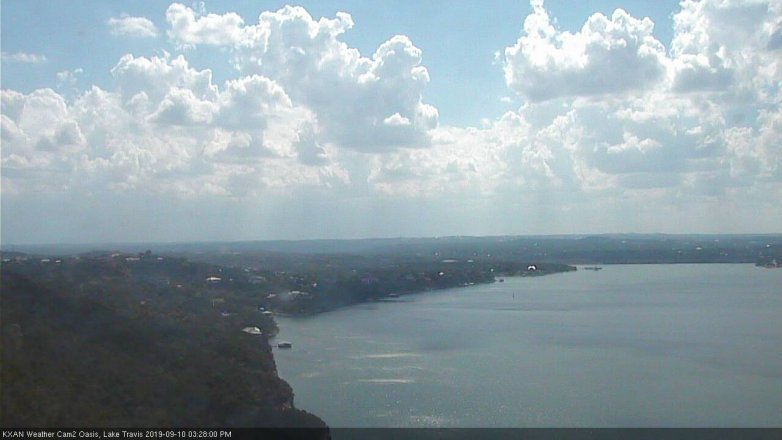 Lake Travis webcam, September 10, 2019 2:30 PM CT