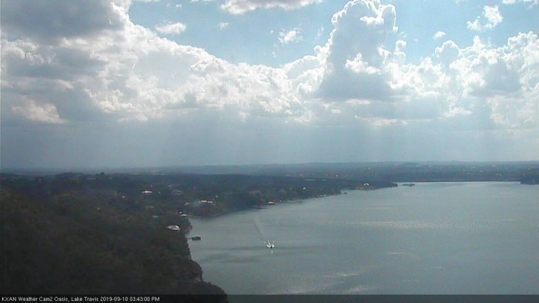 Lake Travis webcam, September 10, 2019 2:45 PM CT