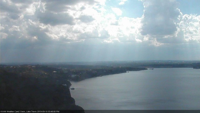 Lake Travis webcam, September 10, 2019 2:50 PM CT