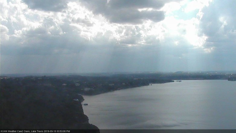Lake Travis webcam, September 10, 2019 2:55 PM CT