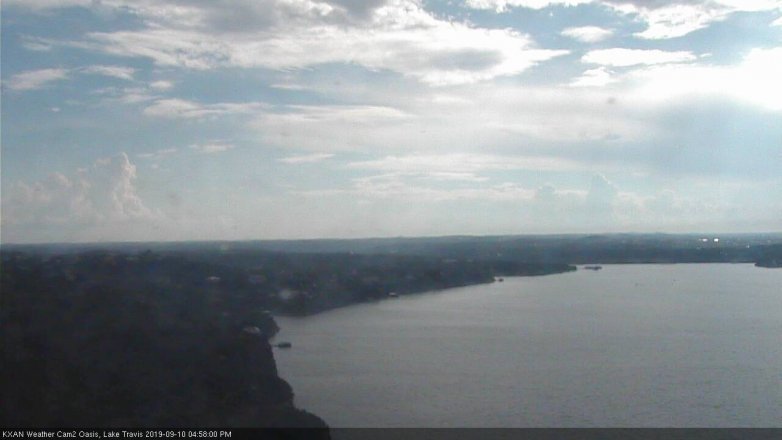 Lake Travis webcam, September 10, 2019 4:00 PM CT
