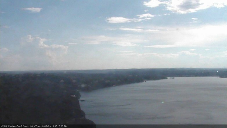 Lake Travis webcam, September 10, 2019 4:15 PM CT