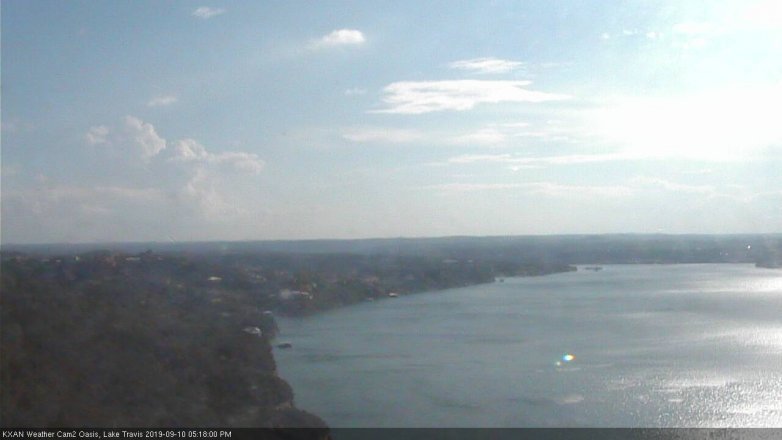 Lake Travis webcam, September 10, 2019 4:20 PM CT
