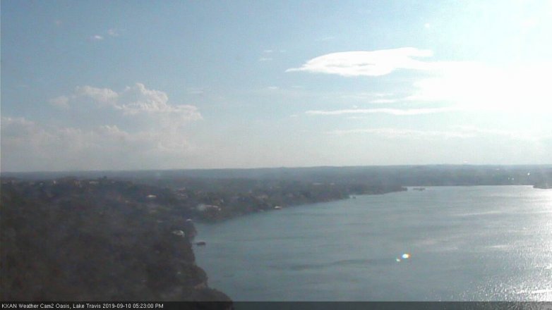 Lake Travis webcam, September 10, 2019 4:25 PM CT