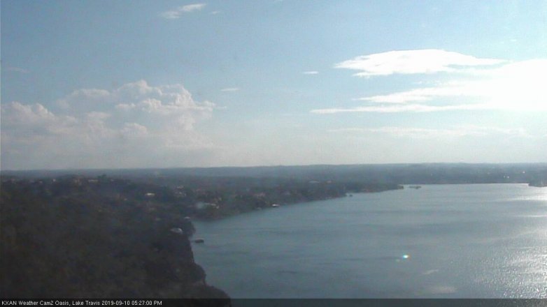 Lake Travis webcam, September 10, 2019 4:30 PM CT