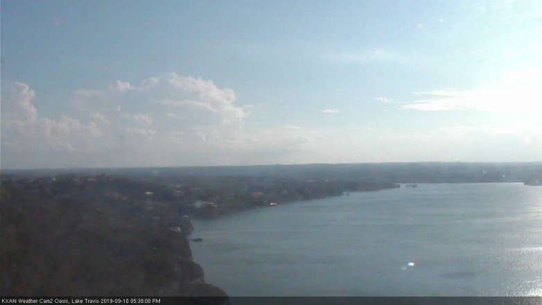 Lake Travis webcam, September 10, 2019 4:40 PM CT