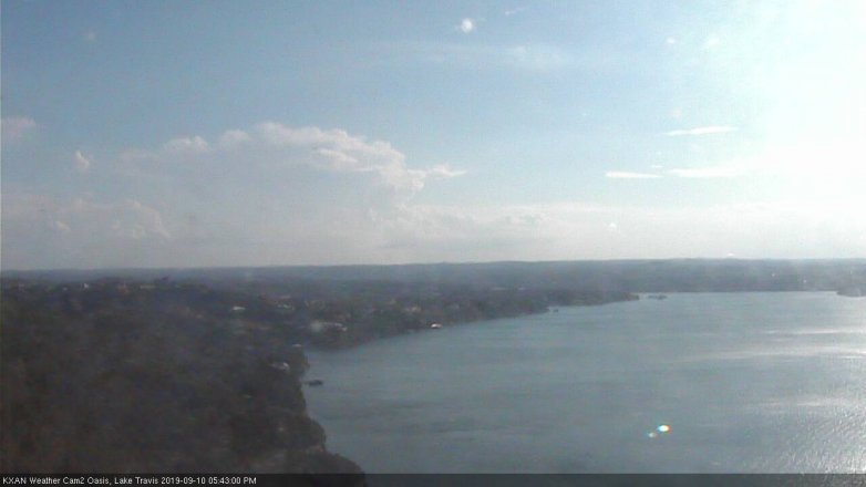 Lake Travis webcam, September 10, 2019 4:45 PM CT