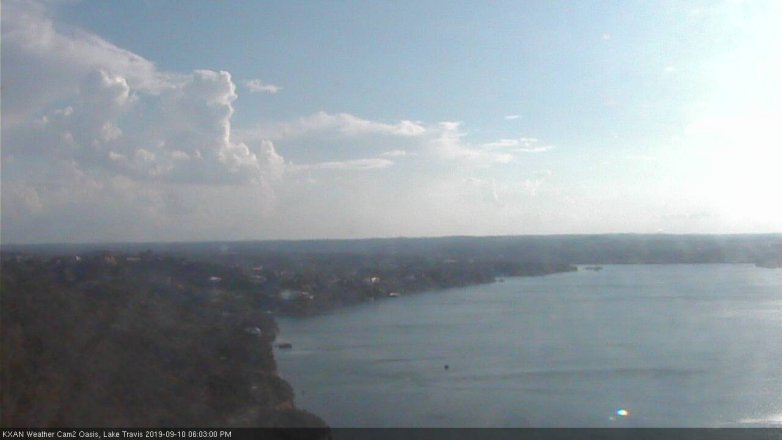 Lake Travis webcam, September 10, 2019 5:05 PM CT