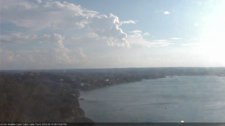 Lake Travis webcam, September 10, 2019 5:15 PM CT