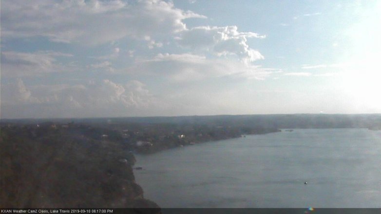 Lake Travis webcam, September 10, 2019 5:20 PM CT