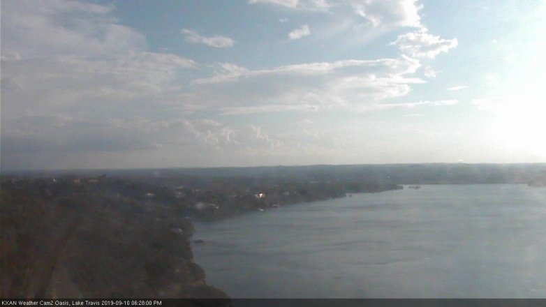 Lake Travis webcam, September 10, 2019 5:30 PM CT