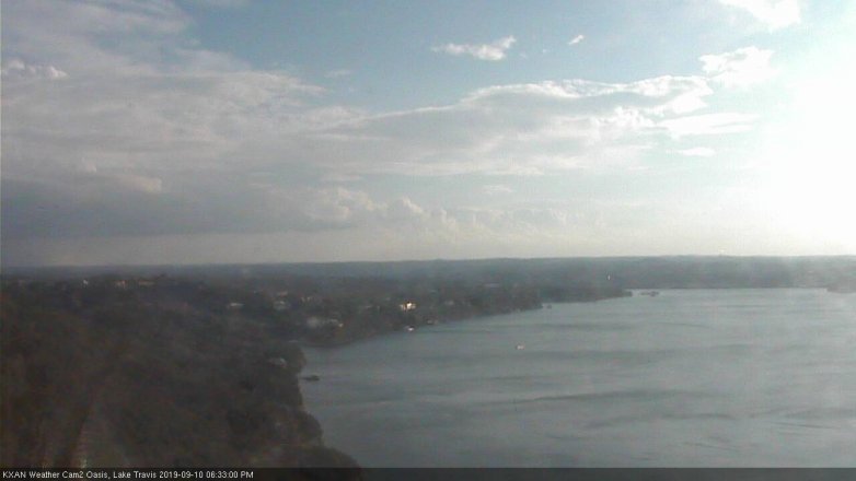 Lake Travis webcam, September 10, 2019 5:35 PM CT