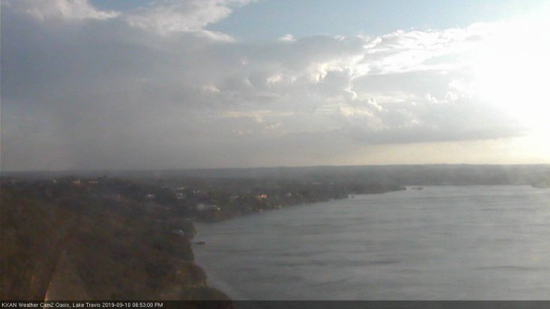 Lake Travis webcam, September 10, 2019 5:55 PM CT