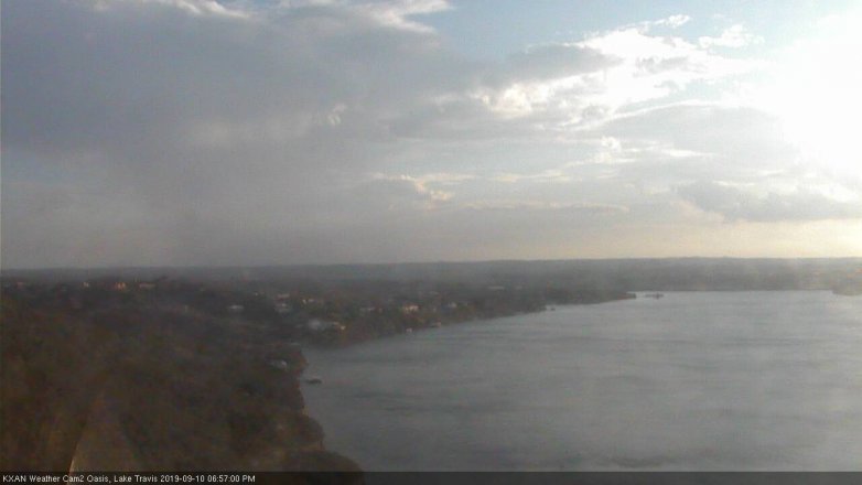 Lake Travis webcam, September 10, 2019 6:00 PM CT