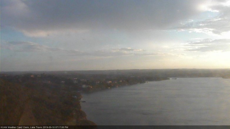 Lake Travis webcam, September 10, 2019 6:20 PM CT