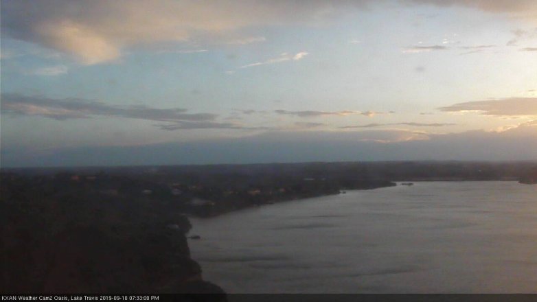 Lake Travis webcam, September 10, 2019 6:35 PM CT