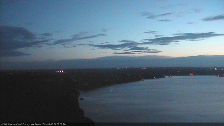 Lake Travis webcam, September 10, 2019 7:10 PM CT