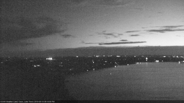 Lake Travis webcam, September 10, 2019 7:20 PM CT
