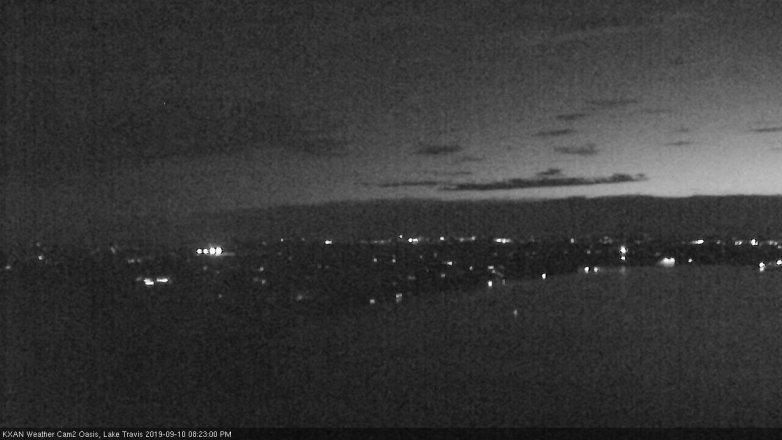 Lake Travis webcam, September 10, 2019 7:25 PM CT