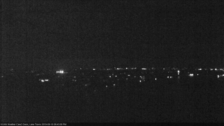 Lake Travis webcam, September 10, 2019 7:45 PM CT